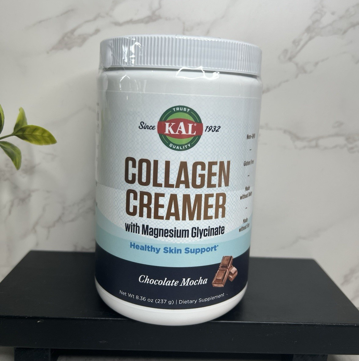 KAL Collagen Creamer + Magnesium Glycinate Chocolate Mocha 8.36 oz Exp 04/2027