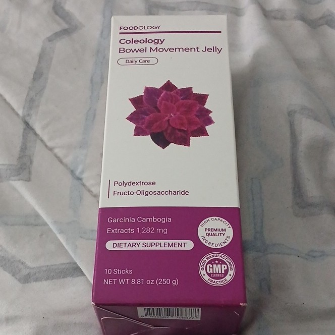 Foodology Coleology Bowel Movement Jelly Digestive Support Supplement 10 8.81oz