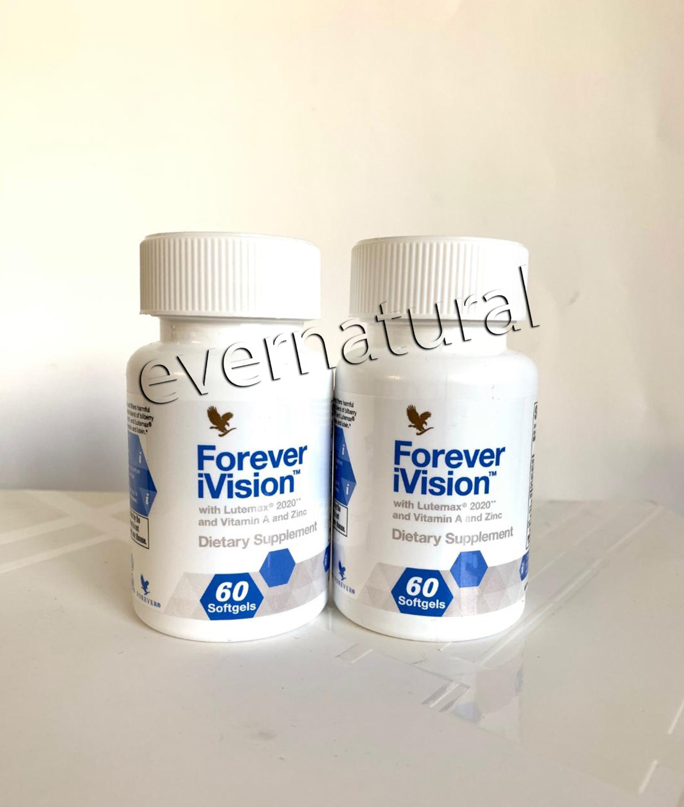 NEW FORMULA! 2 bottles Forever iVision (60 softgels) a complete eye supplement