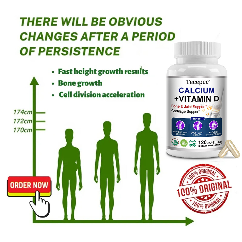 Calcium with Vitamin D3, Bone & Joint, Cartilage Support 30 to 120 Capsules