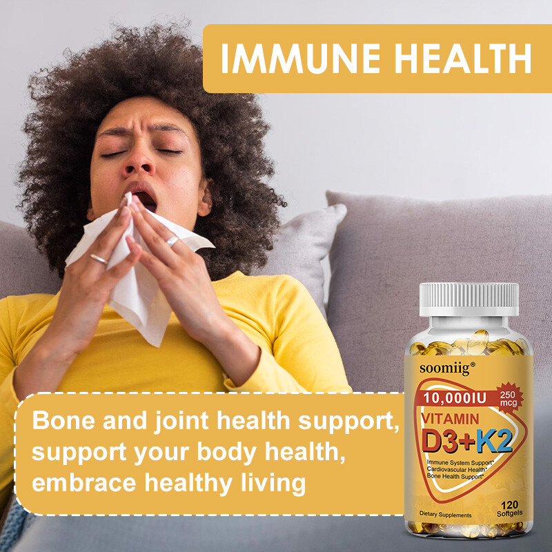 Vitamin K2 D3 Vitamin Supplement 10000IU, Boost Immunity & Heart Health
