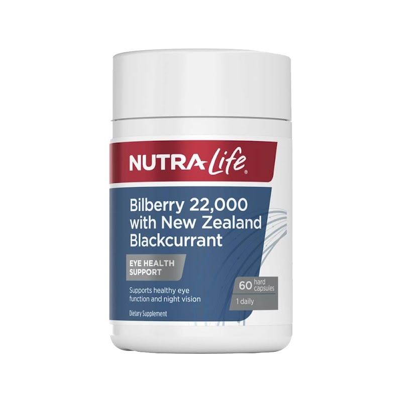 Bilberry 22,000 With NZ Blackcurrant 60 Capsules – 5 Pack