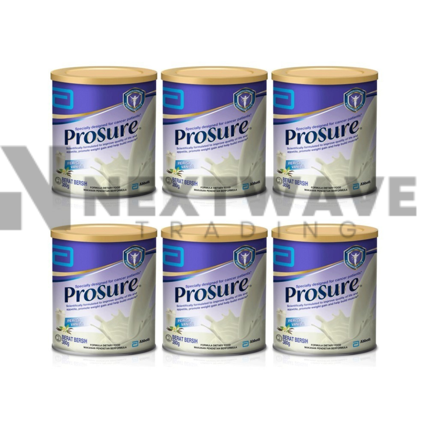 6X Abbott Pro Sure Milk Improve Appetite High Protein Prebiotic EPA 380g Vanilla