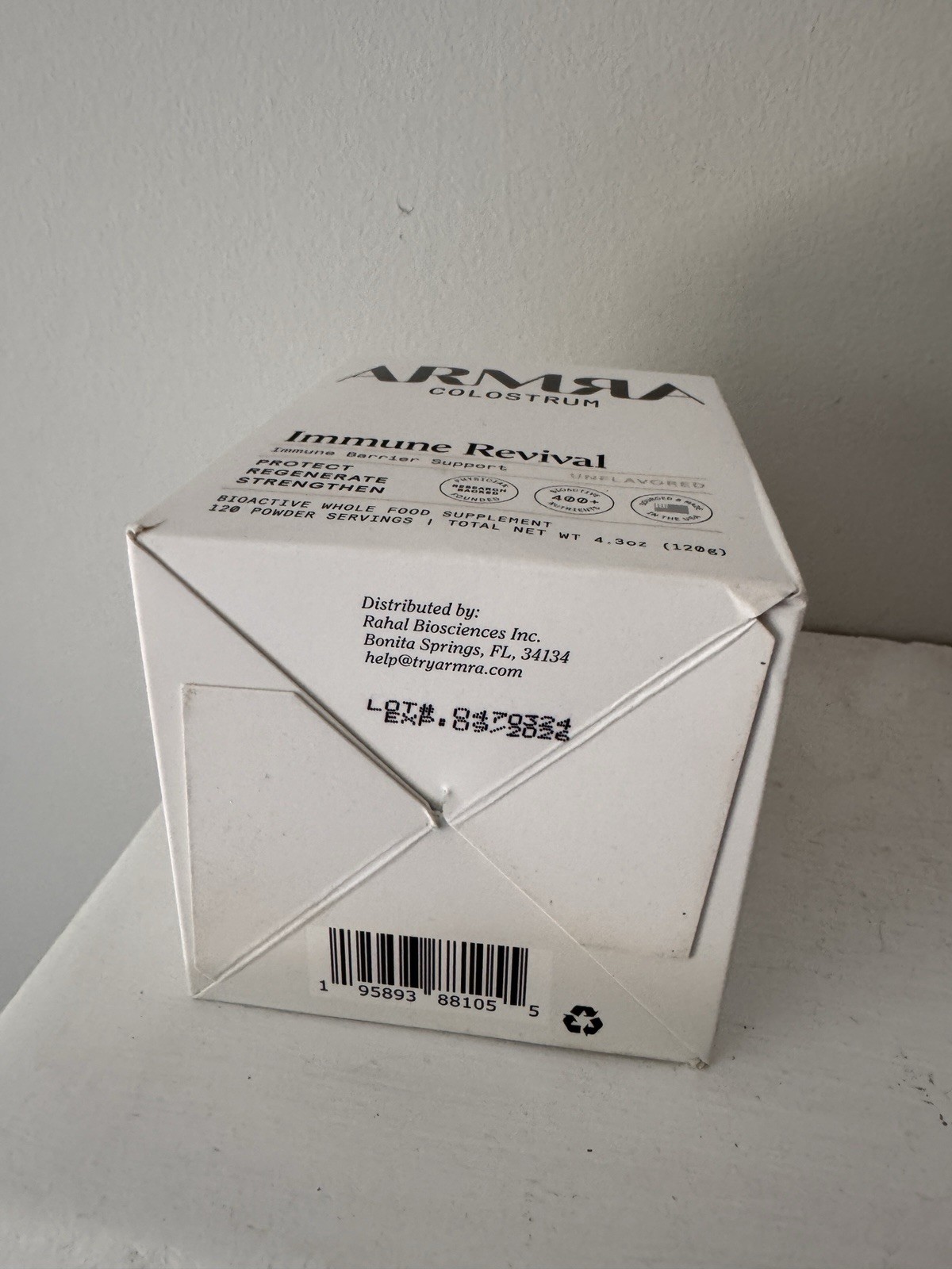 NEW Sealed ARMRA Colostrum Immune Revival 120 Servings Unflavored Immune Support