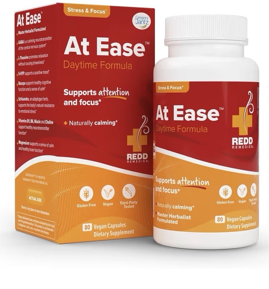 Redd Remedies True Ease Daytime Supports Attention Focus Naturally Calming 80cap