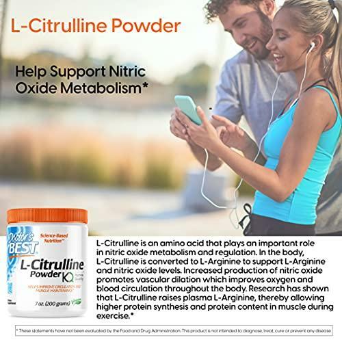 Doctor’s Best L-Citrulline, Non-GMO, Vegan, Gluten Free, Soy Free, 200g