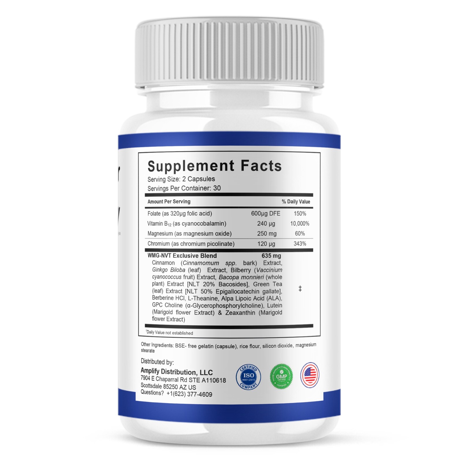 (5 Pack) Memory Defender Nootropic Capsules, MemoryDefender Pills (300 Capsules)