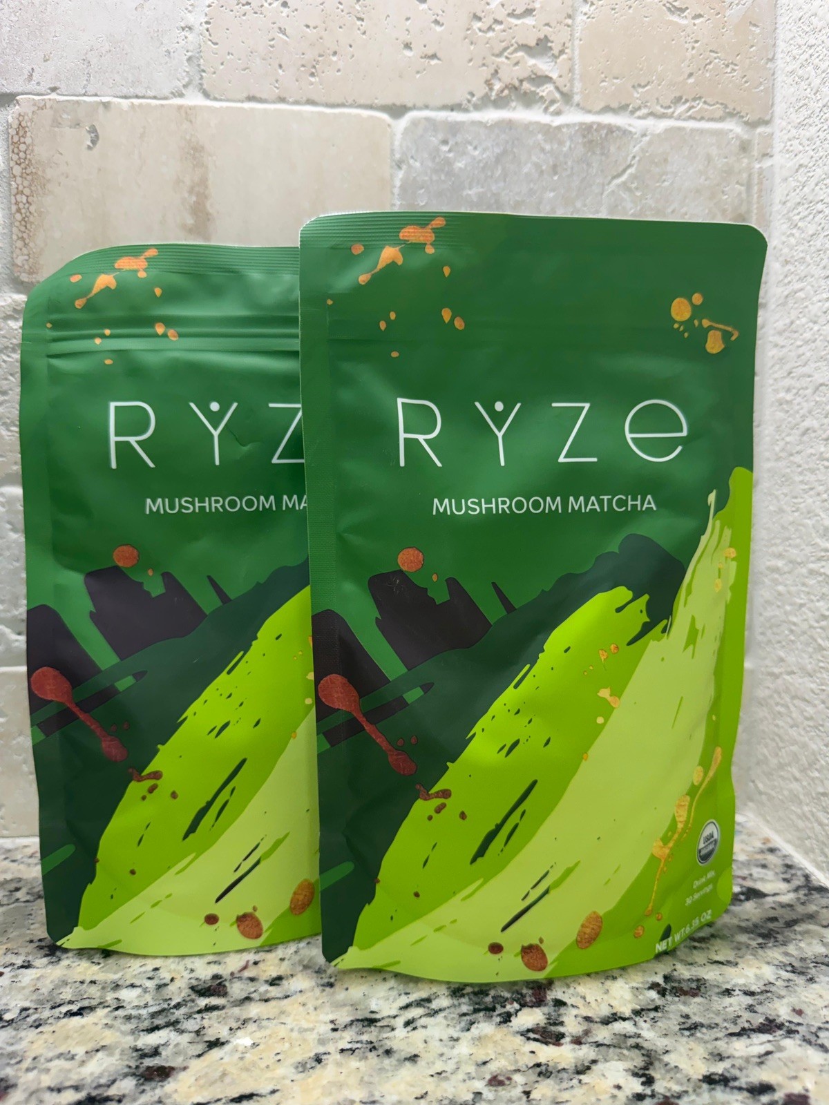 Ryze Organic Mushroom Matcha 2 Pack – 30 Servings Sealed Exp 2028