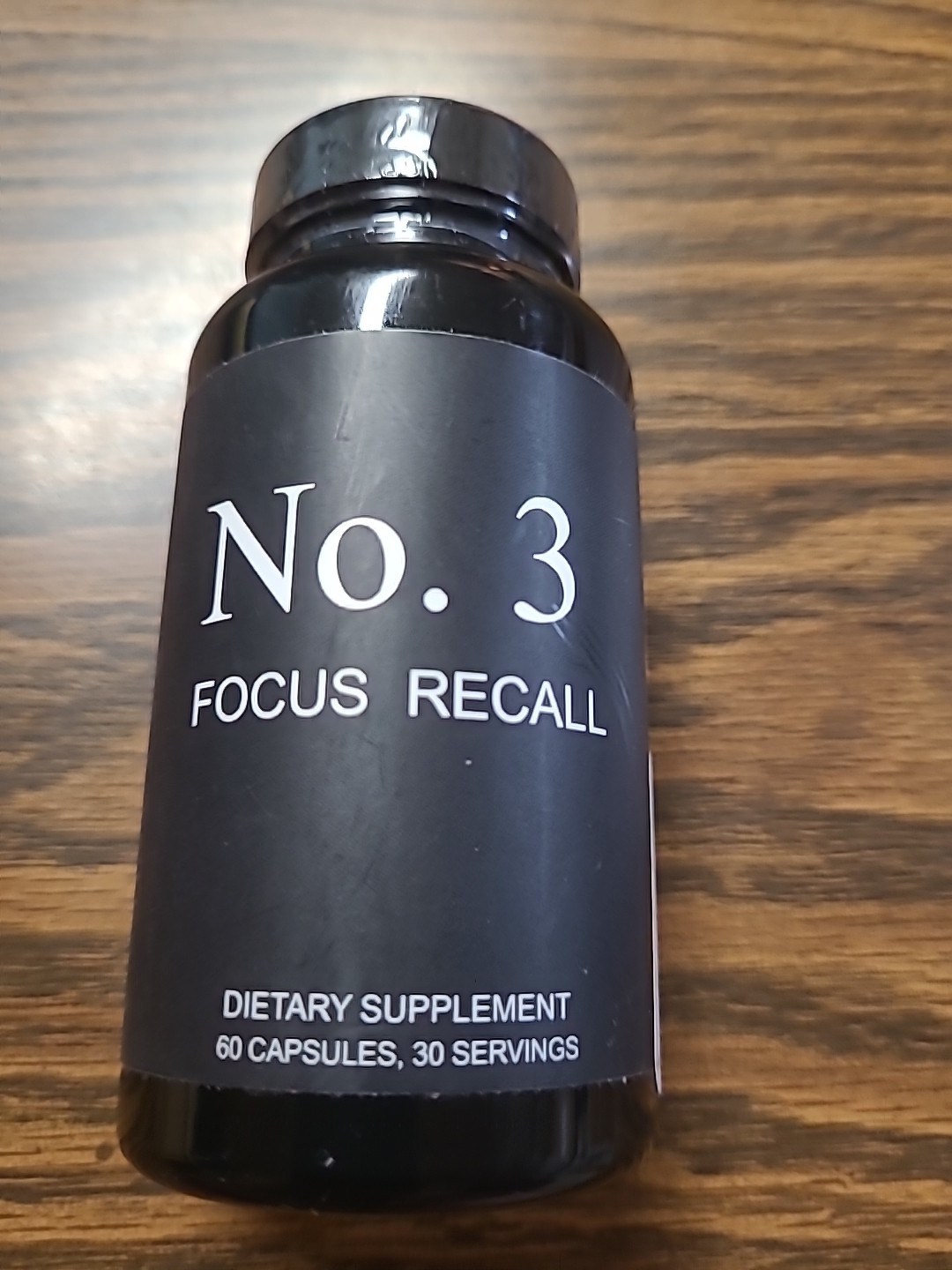 No. 3 Focus Recall Dietary Supplement. 60 Capsules New Sealed BB 9 25