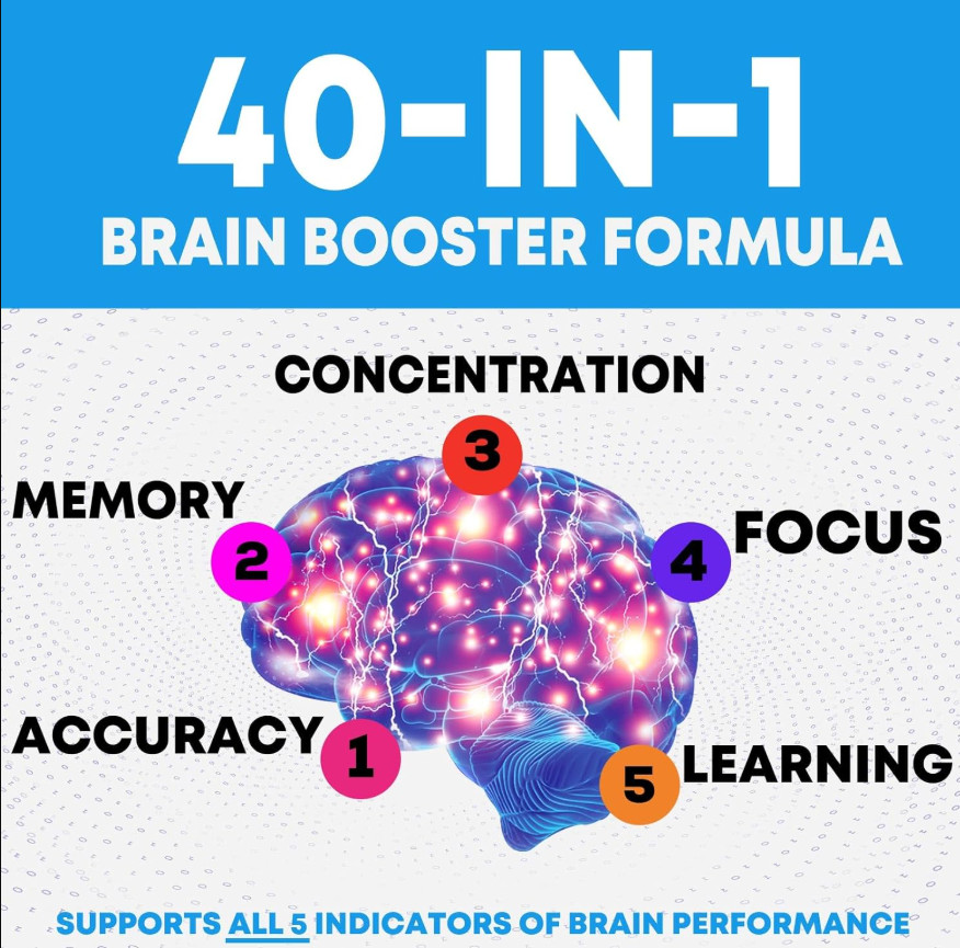 #1 Vitaminas Para El Cerebro, La Salud Cognitiva Y Apoya La Memoria