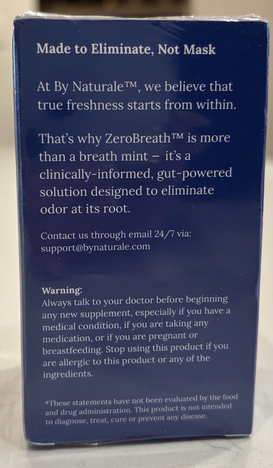 By Naturale Zero Breath Complete 7 in 1 Breath Control 60 Capsules Exp 6/27 NIB