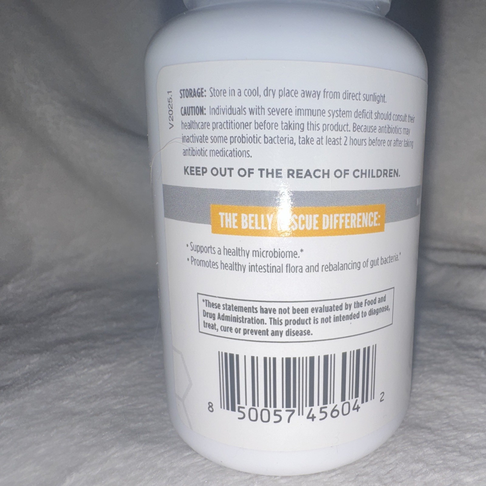 NBI Belly Rescue Multistrain Probiotic + Prebiotic 30 Capsules Exp 06/2027