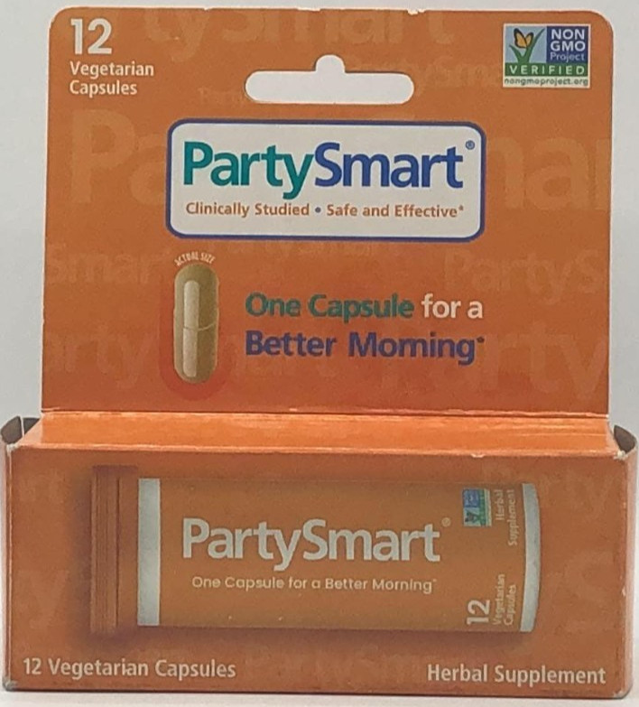 PartySmart For A Better Morning ~12 Vegetarian Capsules ~ EXP 5/26 ~ FAST SHIP
