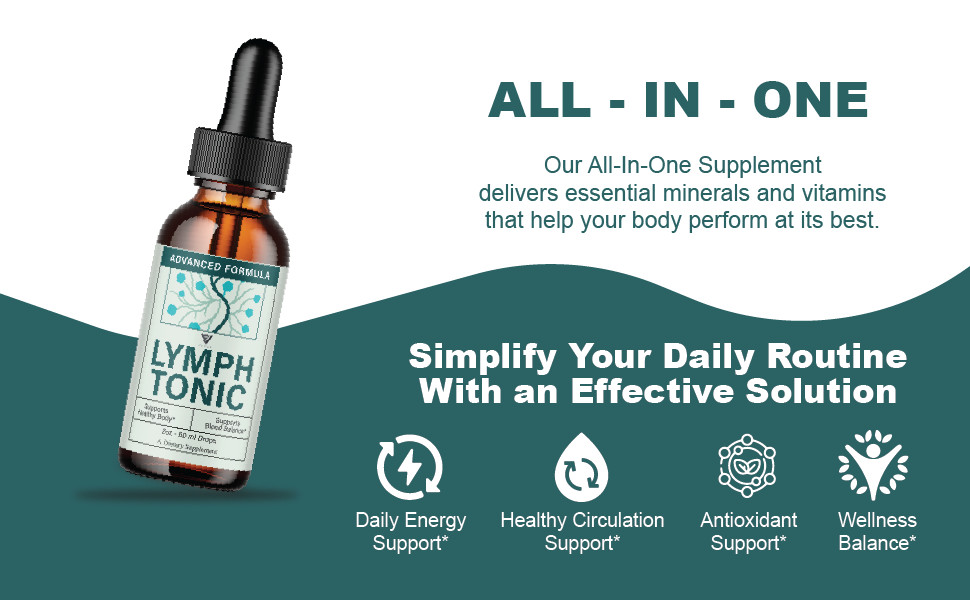 (3 Pack) Lymph Tonic Blood Support Drops, Lymphtonic Supplement (6 oz)