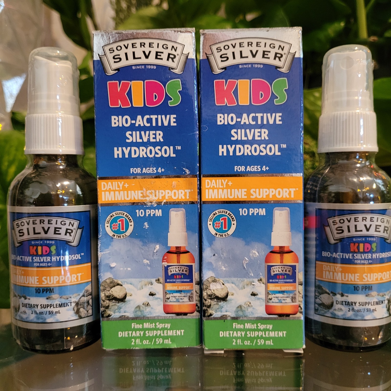 2pk Sovereign Silver Natural Immunogenics Bio-Active Silver Kids Immune Spray