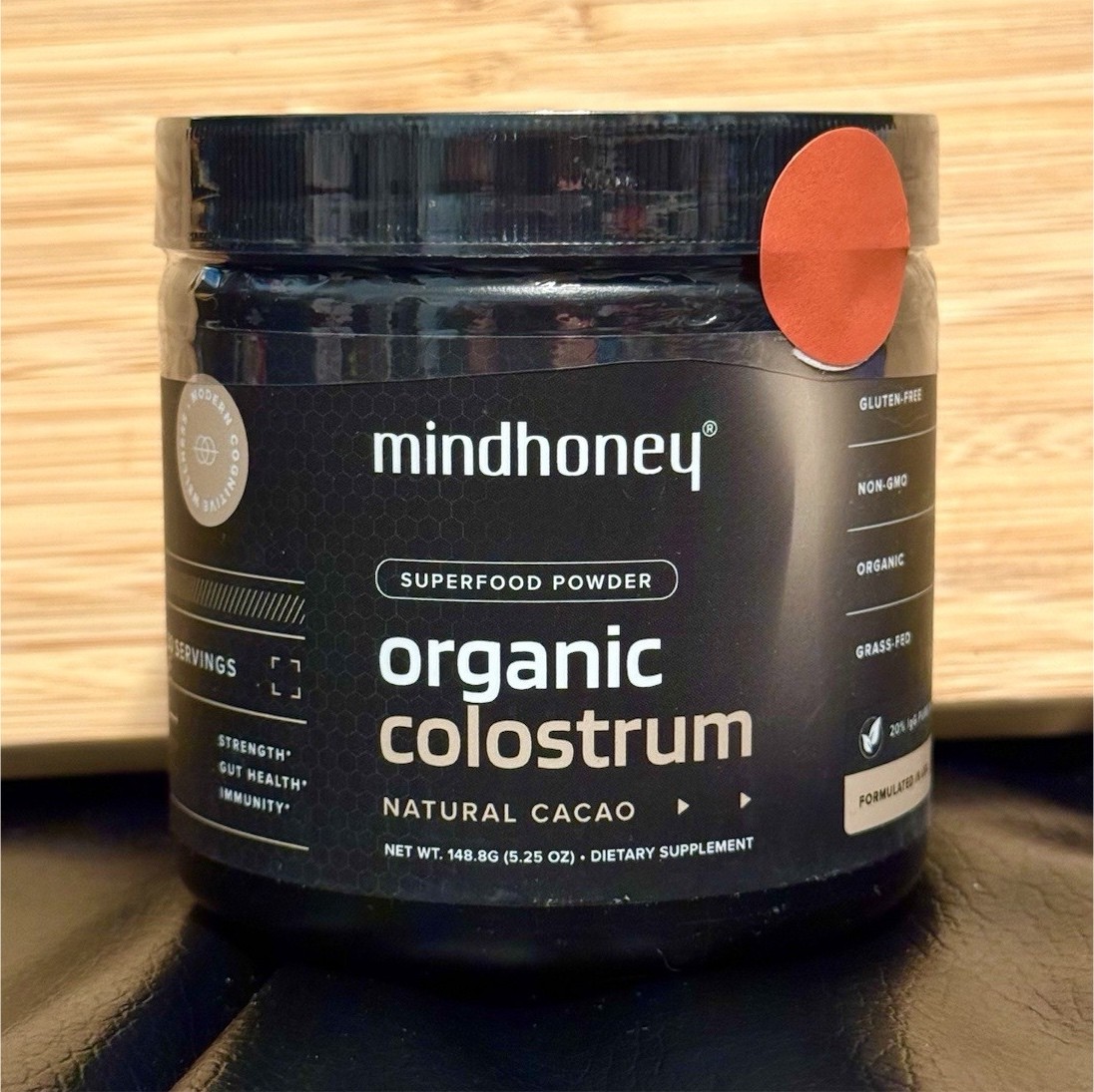mindhoney Organic Colostrum Superfood Powder Natural Cacao 5.25 oz