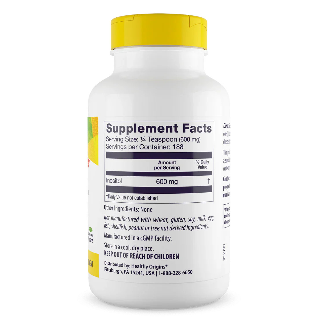 Healthy Origins Inositol | 4 Oz Powder