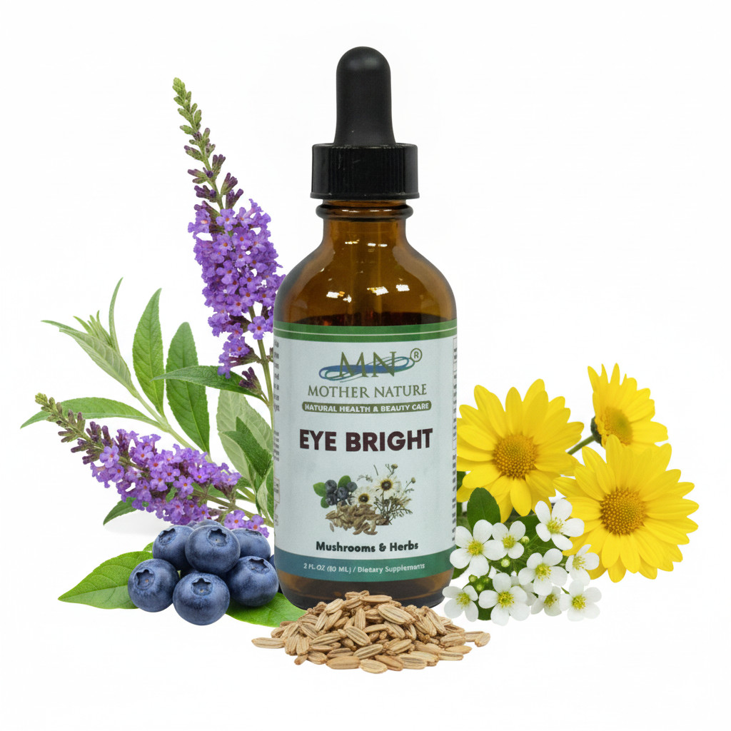 Organic Eye Bright Bilberry Vision Health Eyestrain Support Fennel Chrysanthemum