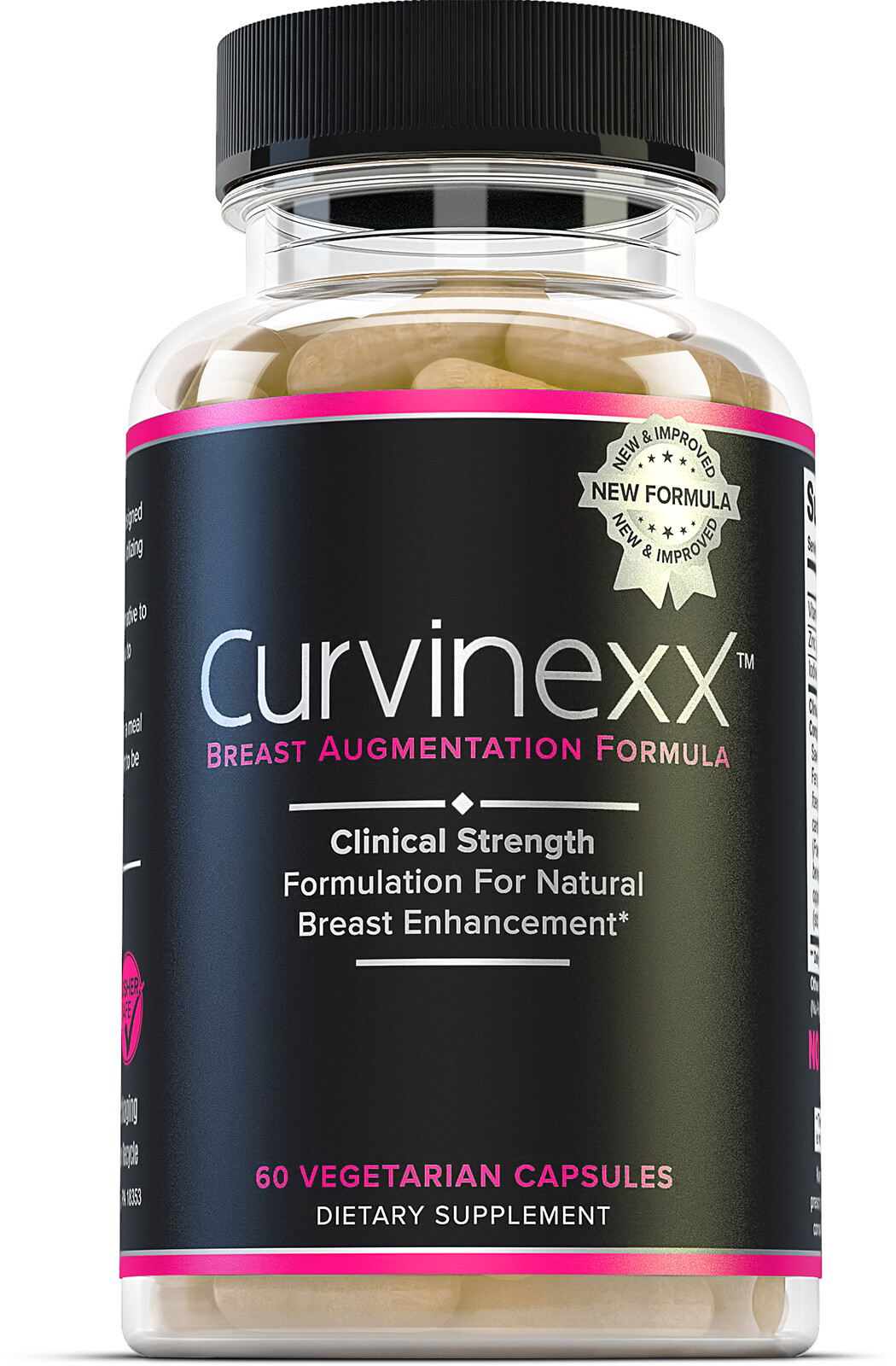 Curvinexx Breast Enhancement & Growth Formula, Natural, Safe & Effective 60 caps