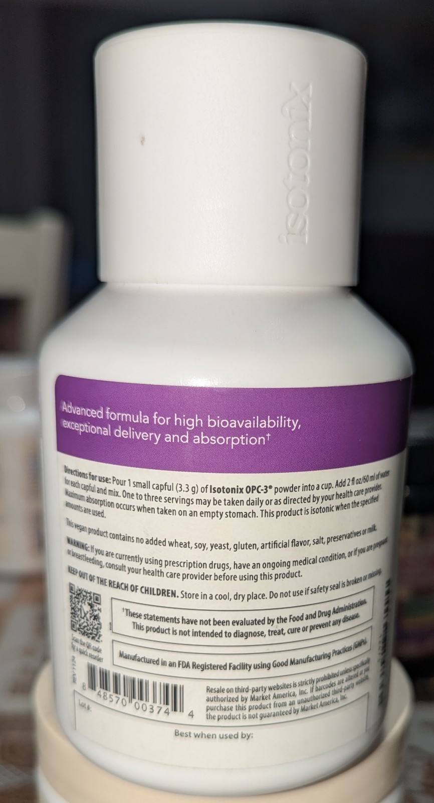 Isotonix OPC-3 Antioxidant Powder 10.6oz 90 Servings Exp 11/2028