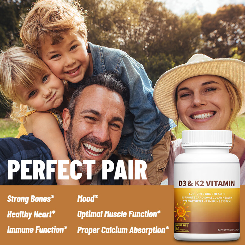 D3 K2 Vitamin 5000iu Capsules – Strong Bones,Heart,Cardiovascular,Muscle Health