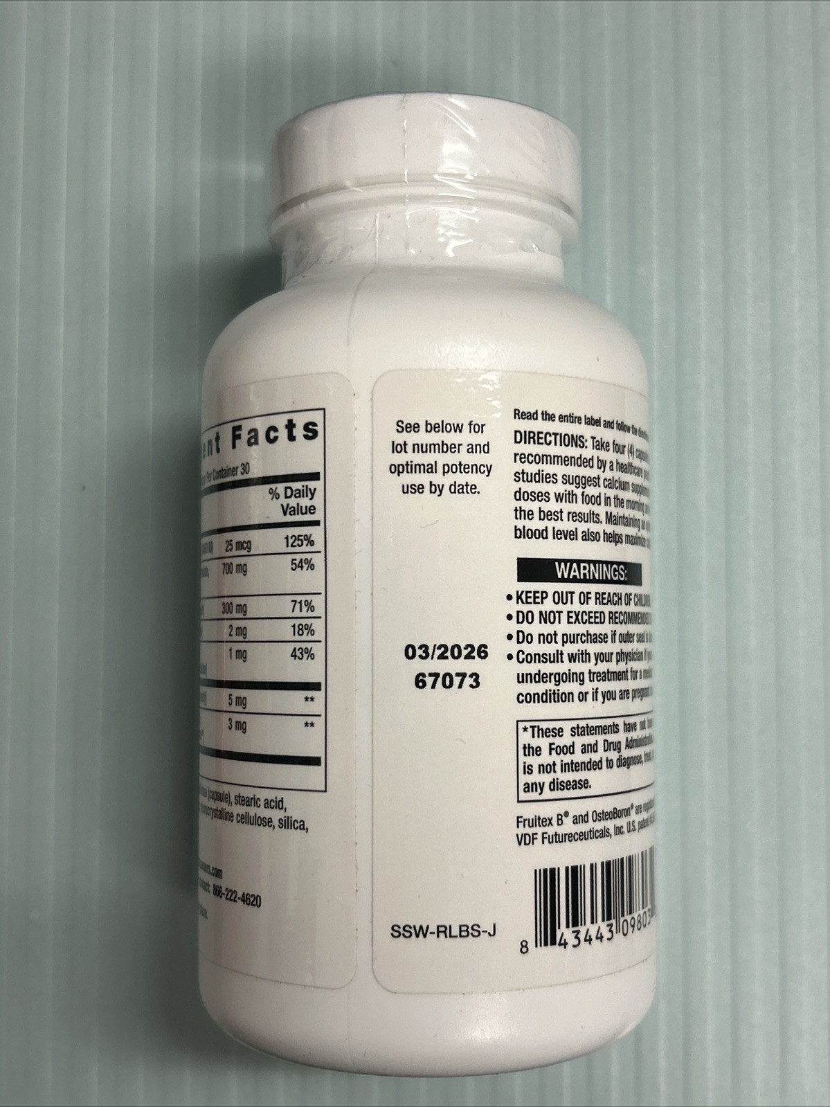 RestoreLife Formulas Bone Care 120 Supplements Exp. 03/2026 New