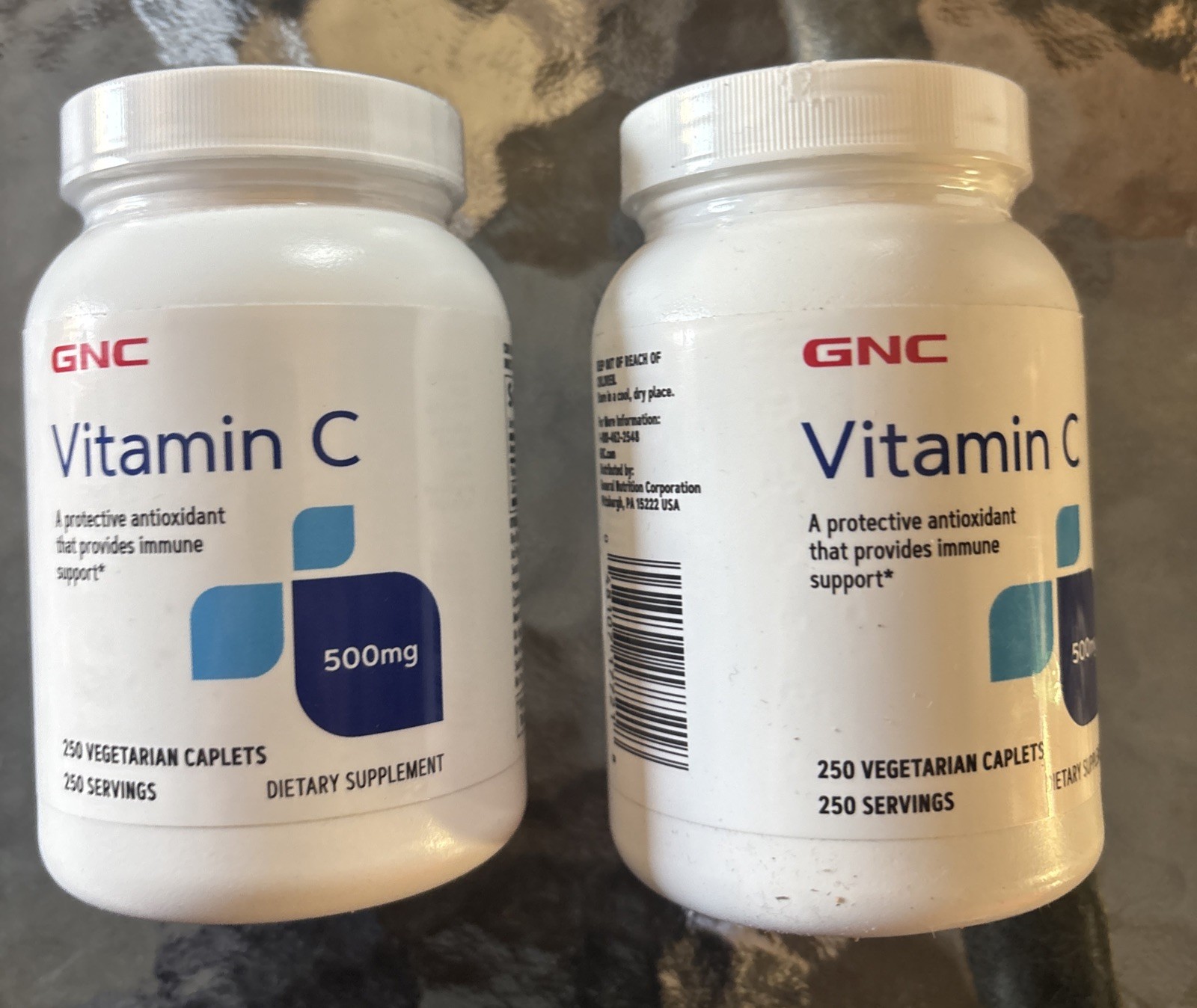 2X-Gnc Vitamin C 500mg Antioxidant Immune Immunity Support 250 Vegetarian