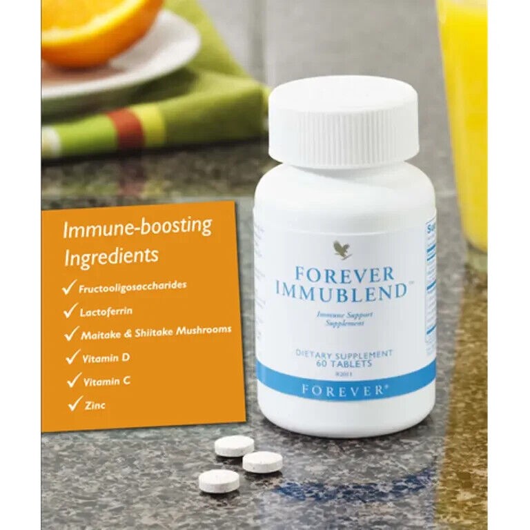 4 x Forever Living Immublend Tablets- support immune system activity 240 Tablets