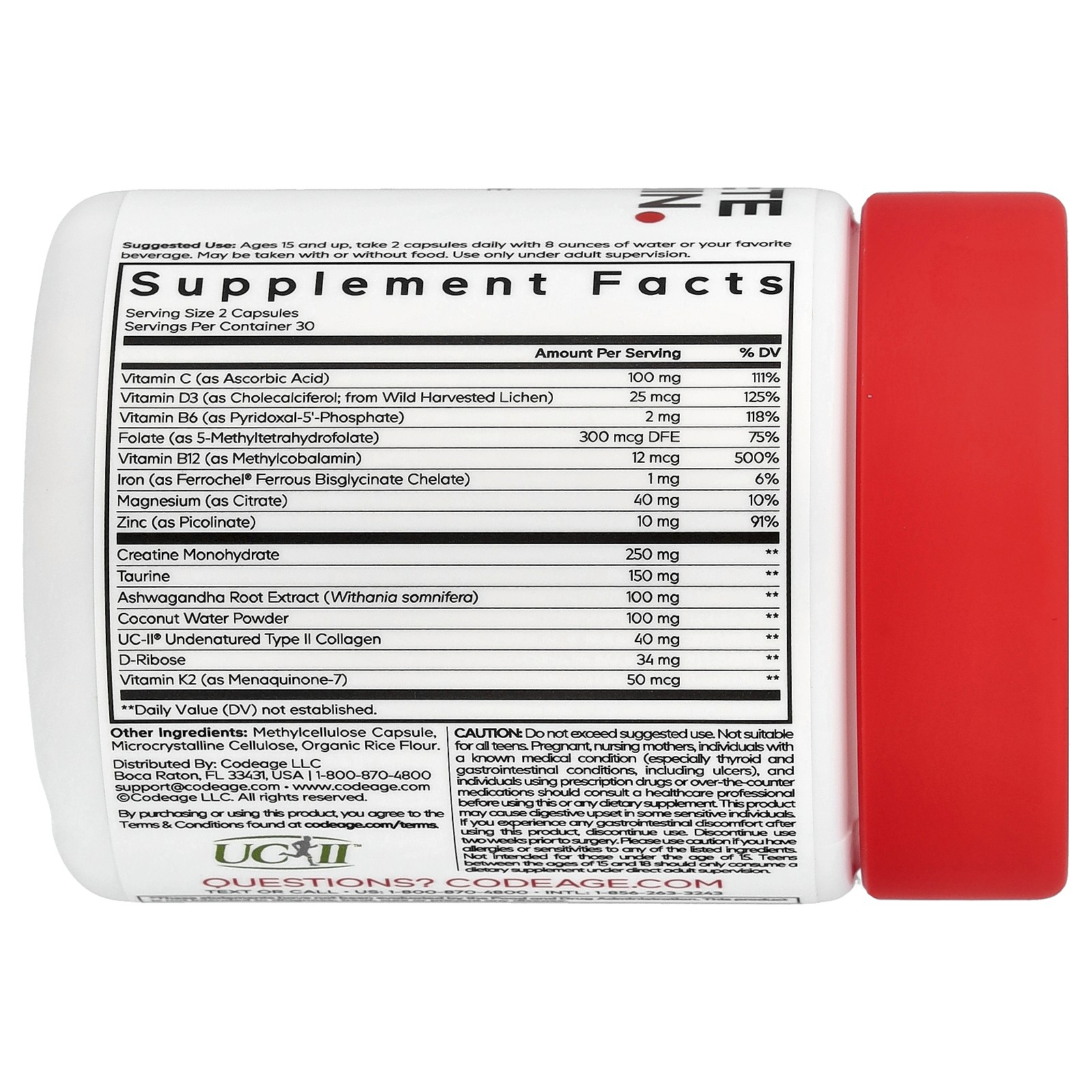 Sport, Teen Athlete Multivitamin, 60 Vegetable Capsules