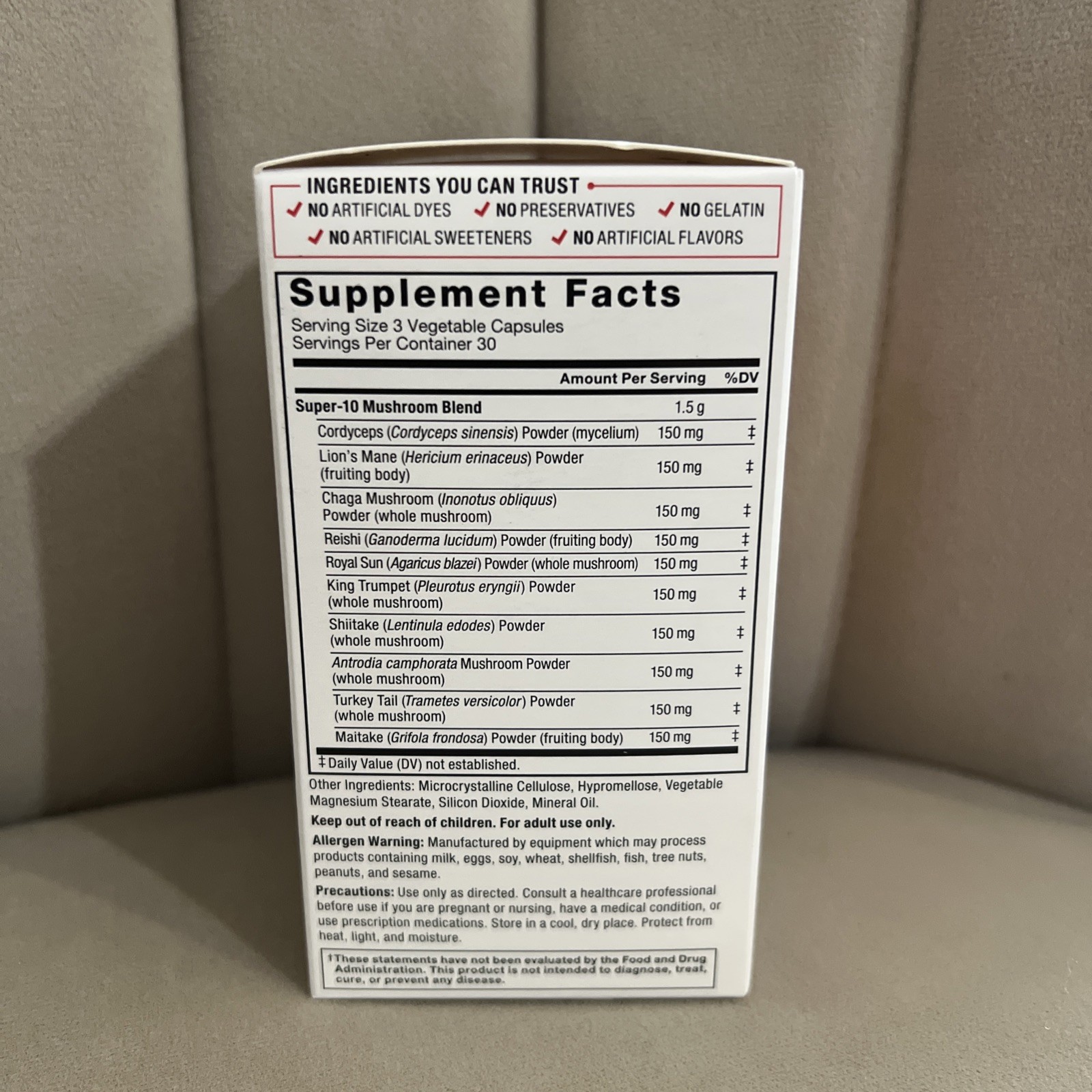 Force Factor Modern Mushrooms 10-Mushroom Superfood Blend 90 Veggie Caps