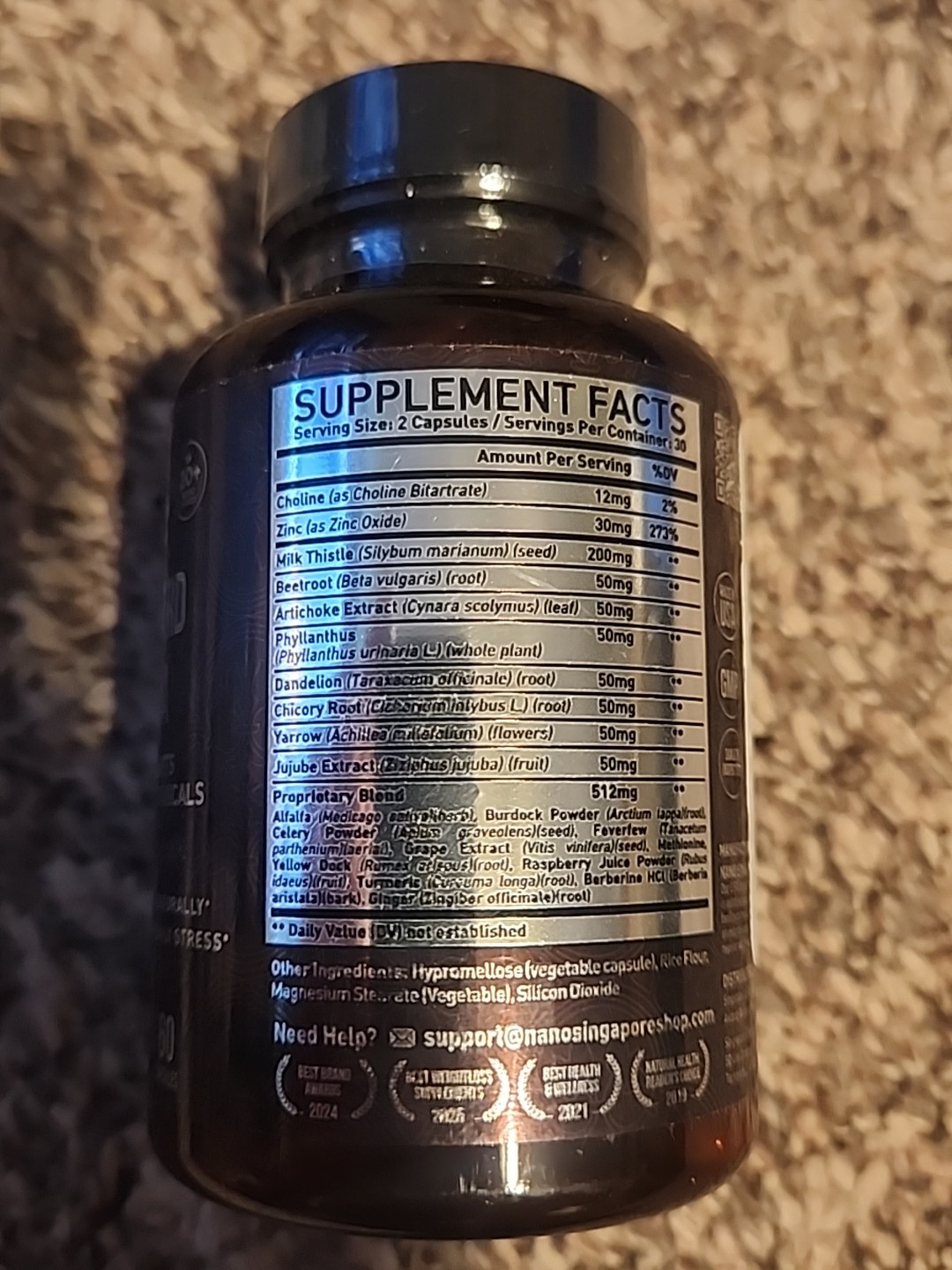 Liver Guard Formula 60 Capsules Detox Cleanse Support Exp 10/2027