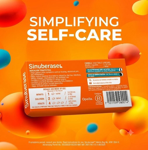 Sinuberase Probiotics 48 Tablets Alivio Colitis Digestive Health Probióticos