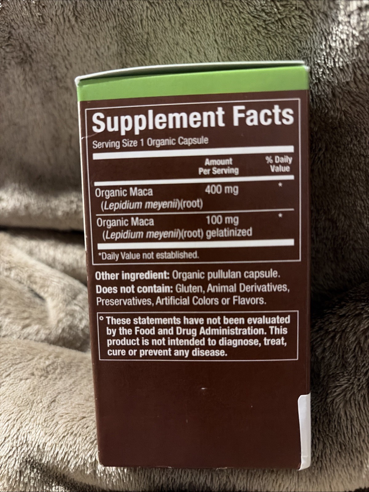Plnt Full Spectrum Organic Maca 120 Organic Caps Exp7/26 No Return NIB