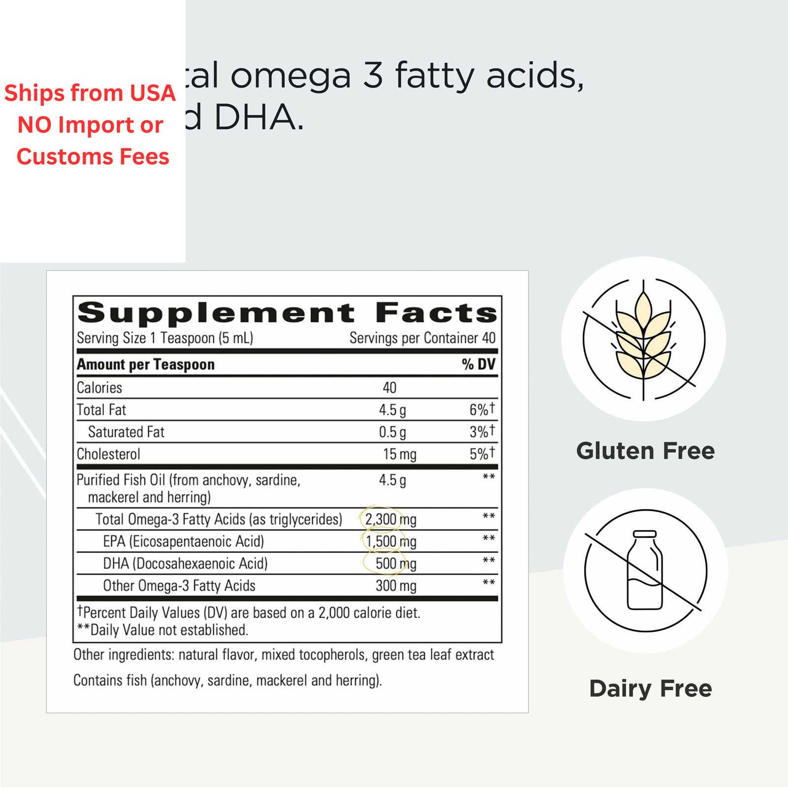Integrative Therapeutics Pure Omega Liquid – Fish Oil 6.8 Fl Oz (Pack of 1)