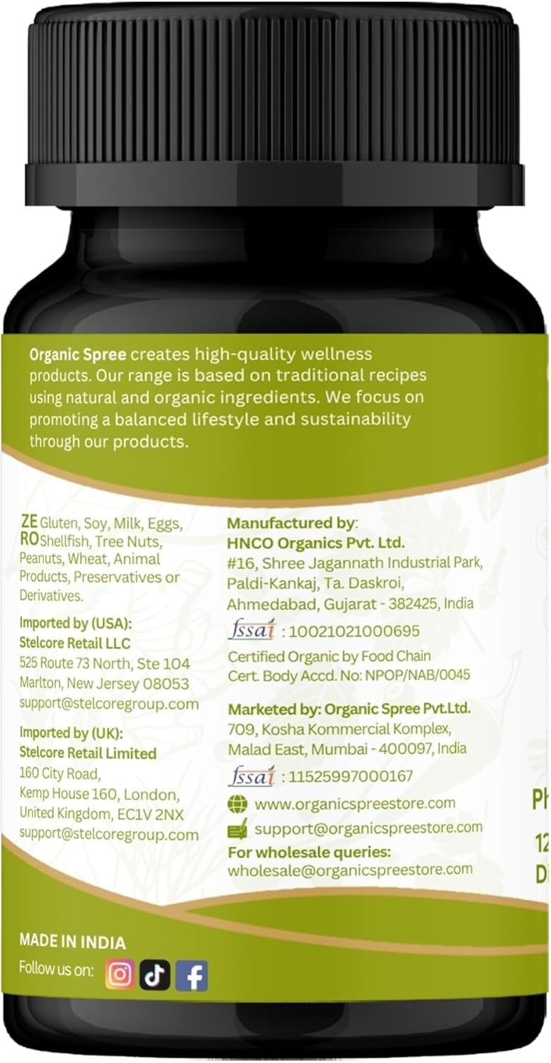ORGANIC SPREE Amla Tablets – 1200 mg per Serving – Indian Gooseberry…