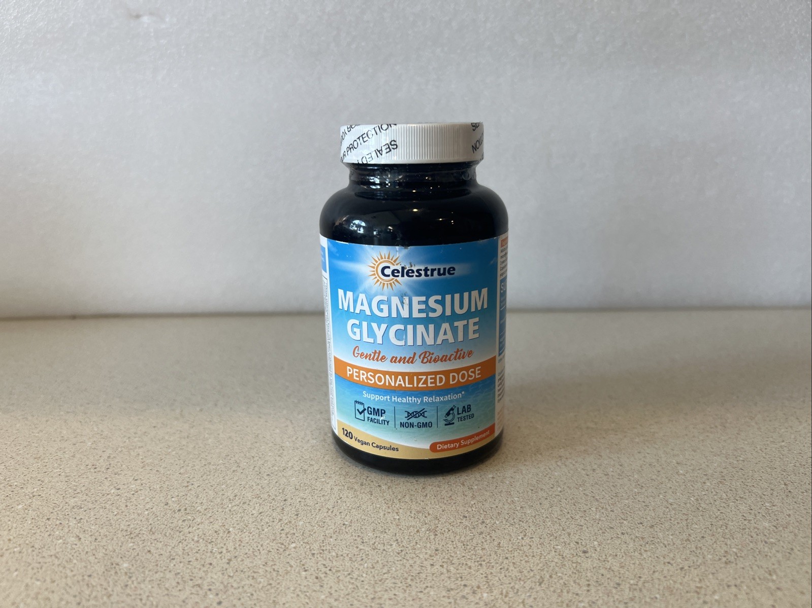 Celestrue Magnesium Glycinate 70mg 120 Caps Exp:04/26 Stress And Anxiety Relief