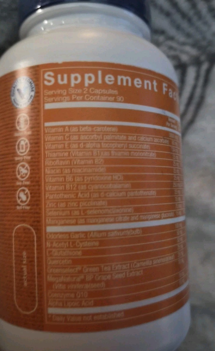 The Vitamin Shoppe Super Antioxidant 180 Caps 4/26 Antioxidant Support