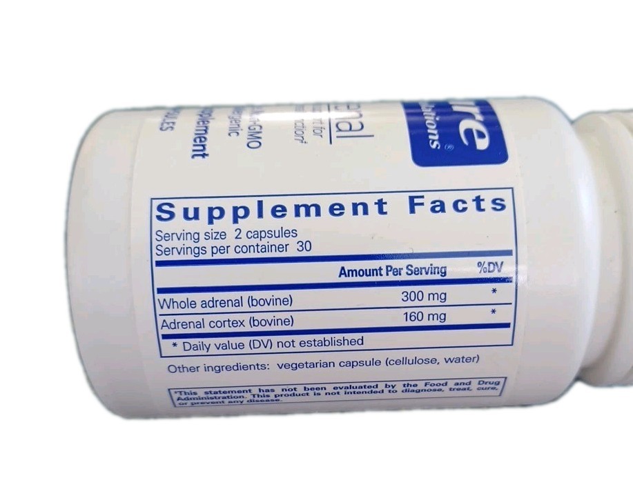 Pure Encapsulations Adrenal Cortisol Support Supplement 60ct 11/2025