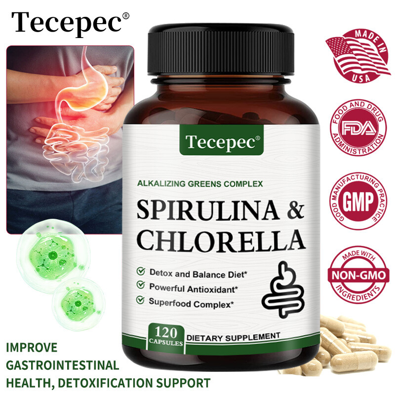 Spirulina Chlorella Capsules – Green Superfoods for Energy and Metabolic Health