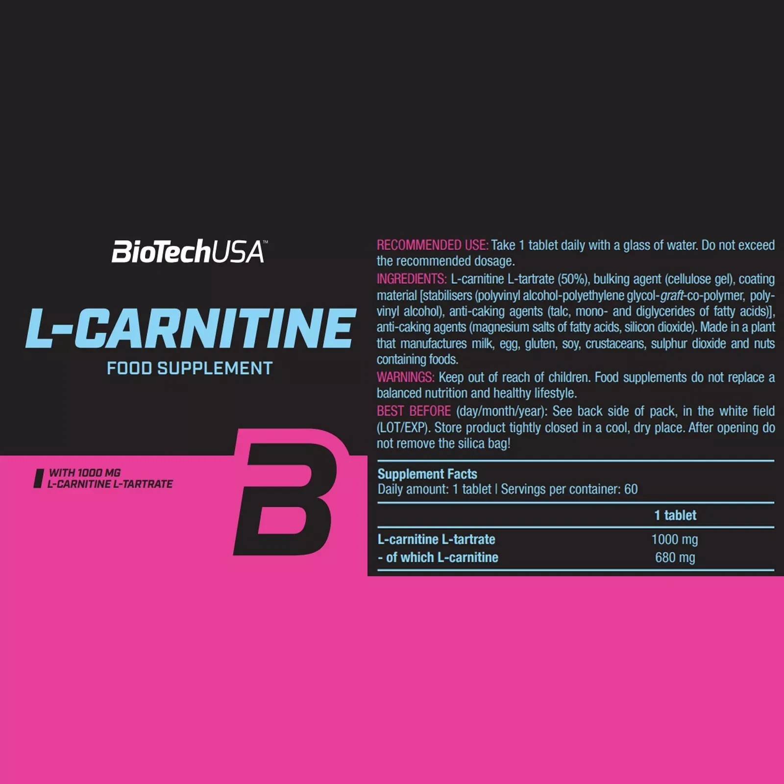 L-CARNITINE + FAT-X – Regeneration, fat burning, more energy, fitness, activity