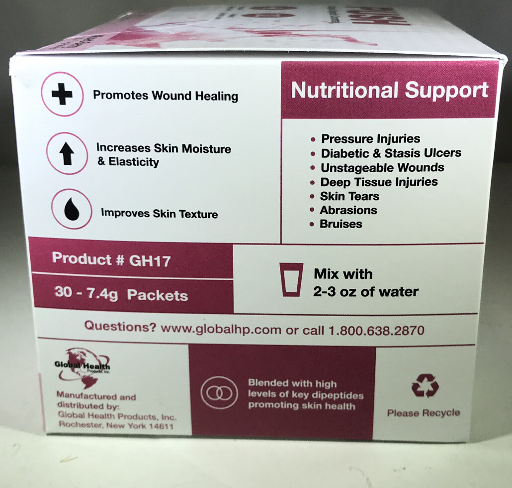 Push Collagen Wound Healing Concentrate Mixed Berry 30 Packets
