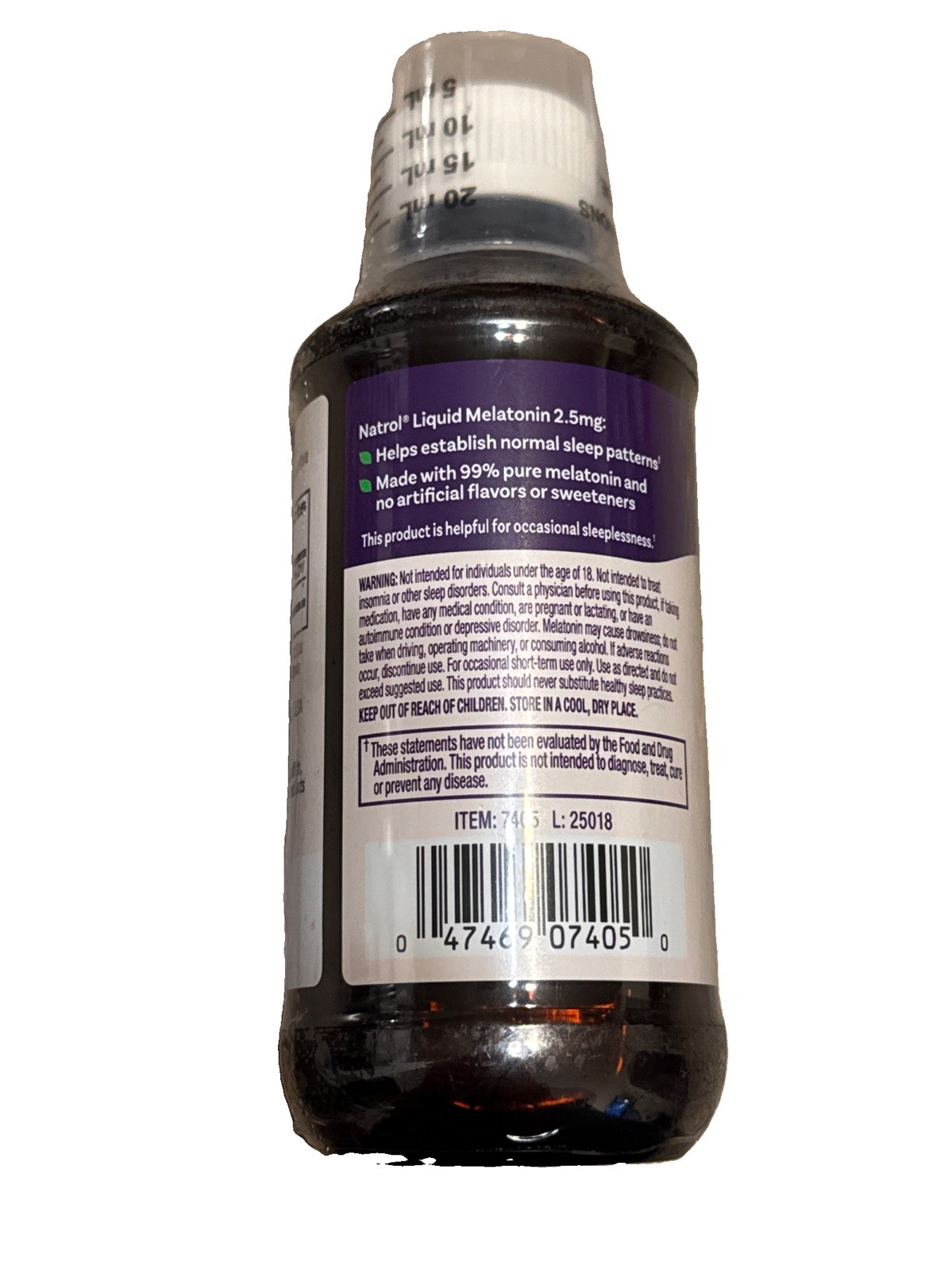Liquid Melatonin, Berry, 2.5 mg, 8 fl oz (237 ml)