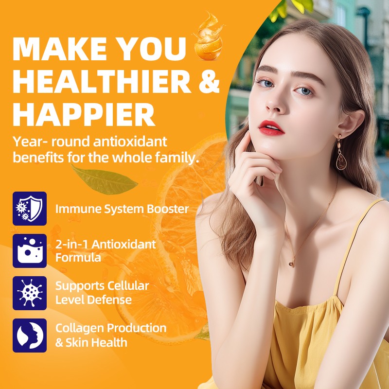 Vitamin C with Zinc 120 Capsules Antioxidant Supplements for Immune Support