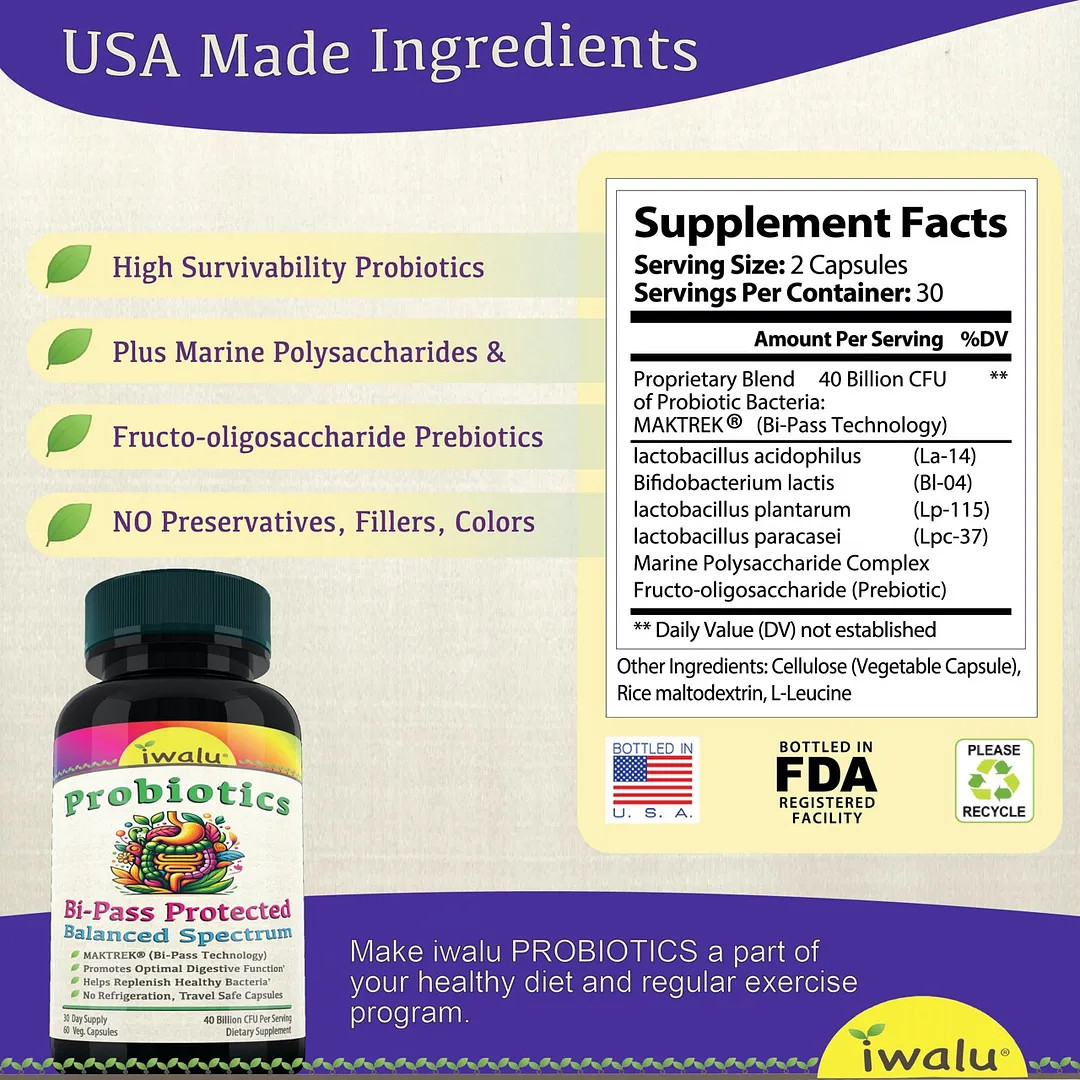 Probiotic Extra Strength | Best Supplement Capsule Pill Men Women FREE SHIP