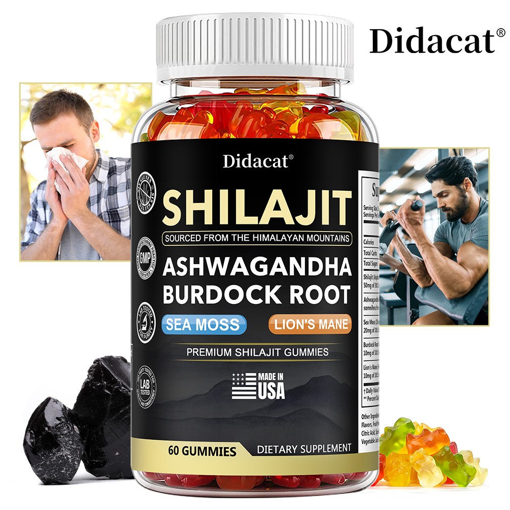 Shilajit + Ashwagandha Gummies help improve focus, energy, and sleep
