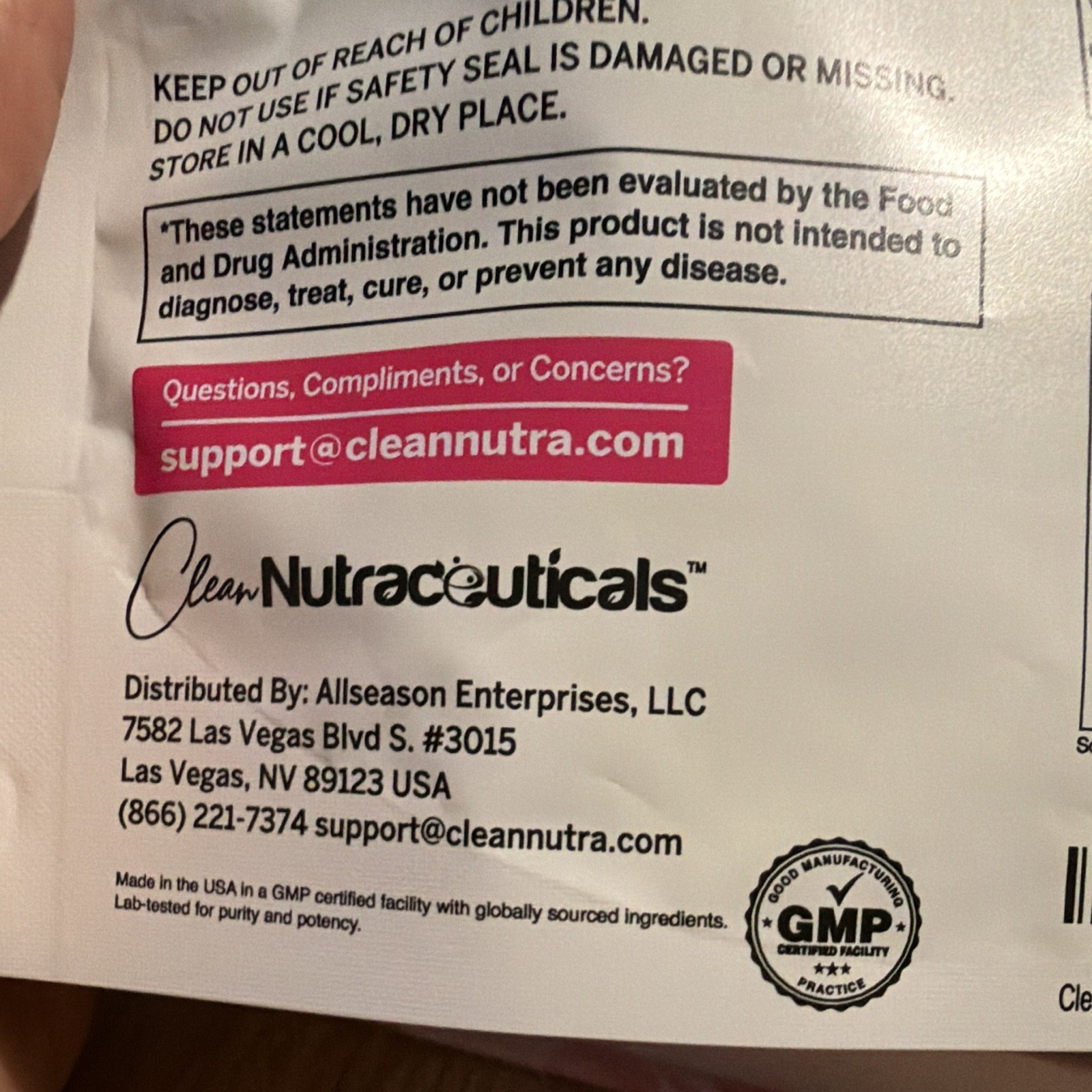 Clean Nutra Juvanix NMN Resveratrol Quercetin CoQ10 TMG 60ct Vegan Exp 03/2028