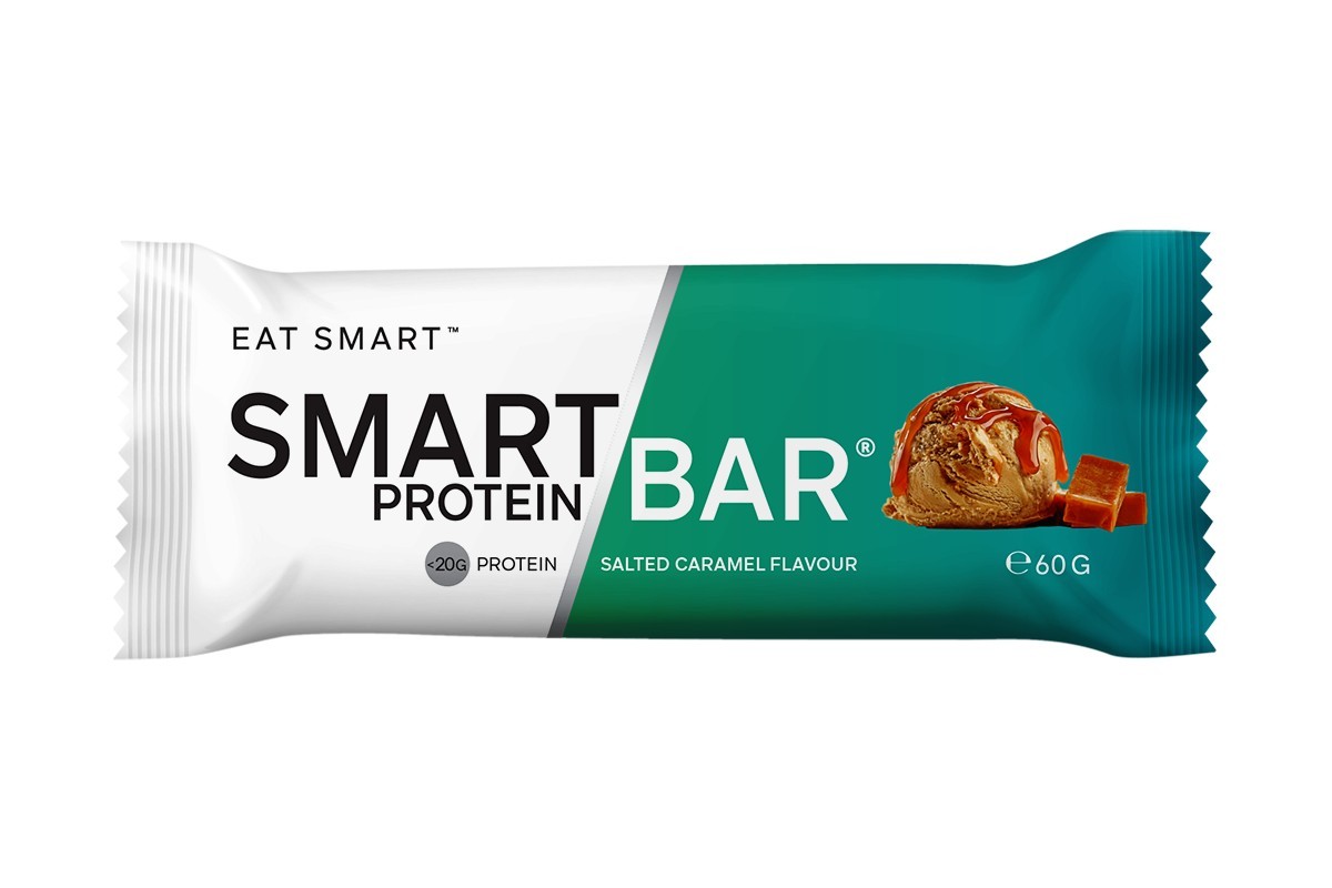 New Smart Protein Bar Salted Caramel 60g x 12 Bars by Smart Diet Solutions