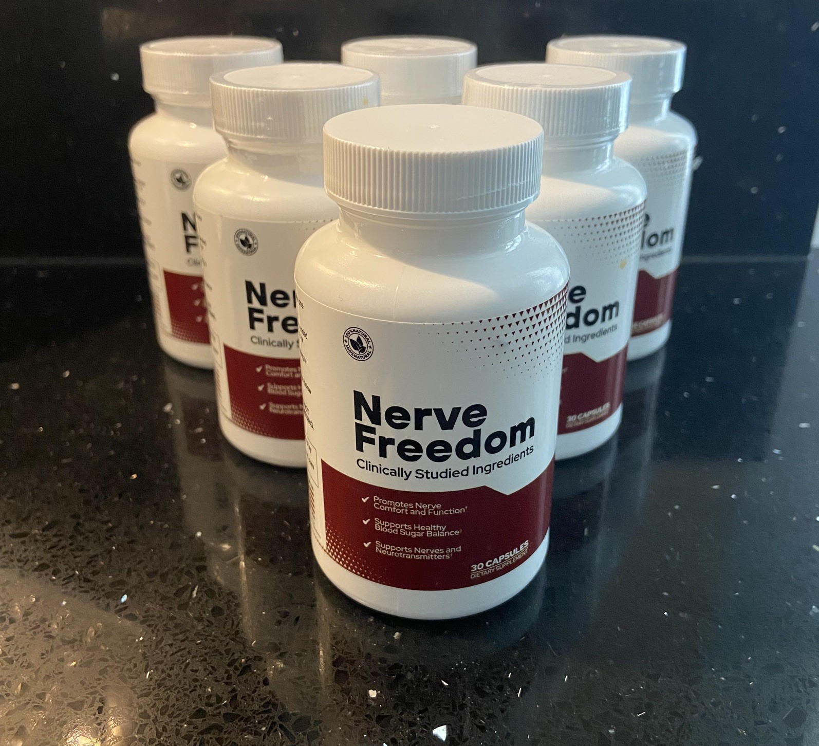 Nerve Freedom Nerve Health Support Supplement Genuine 30 Capsules-6 Bottles