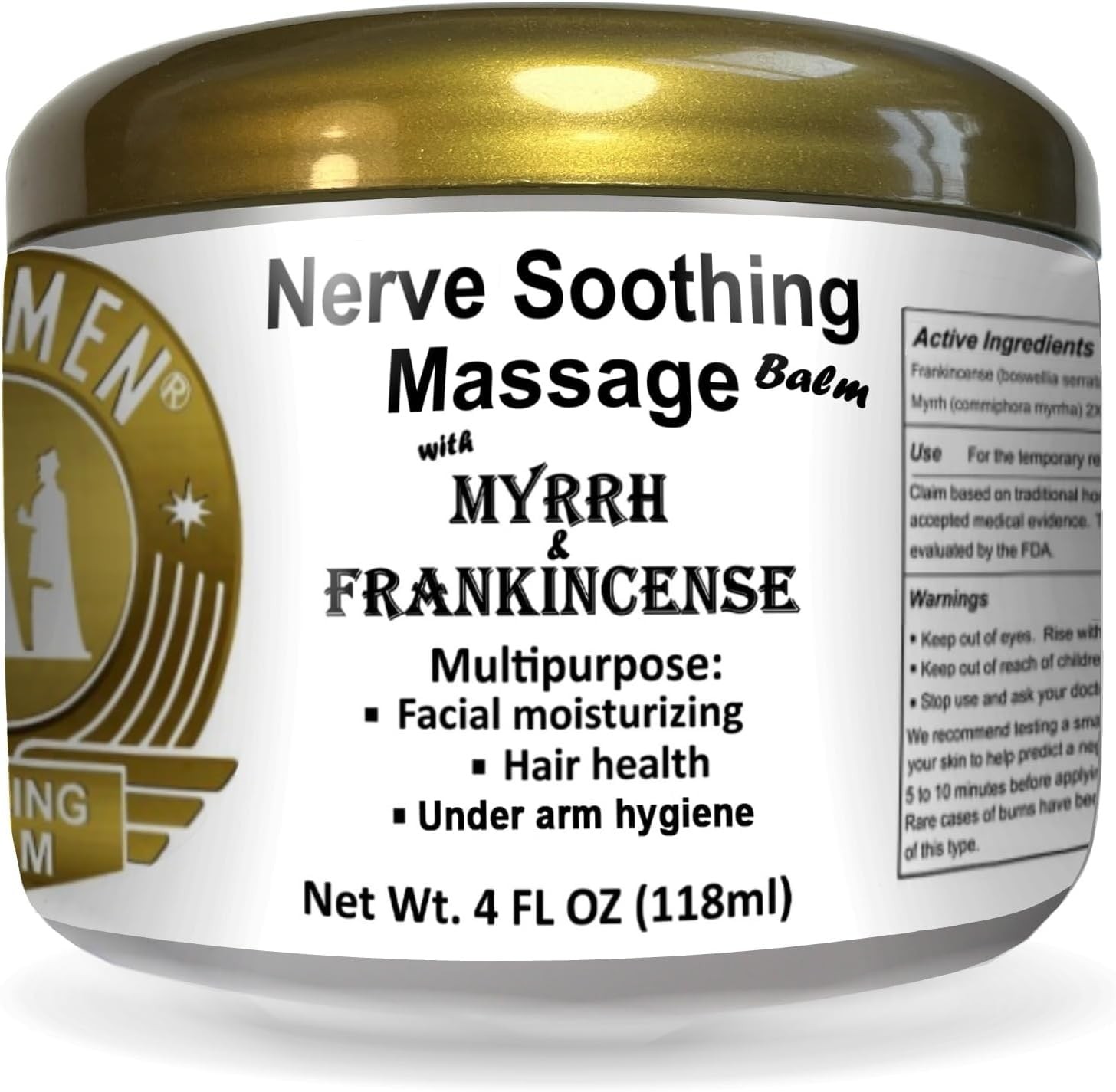 Wise Men Healing Balm with Myrrh and Frankincense Essential Oils for 4 Fl Oz
