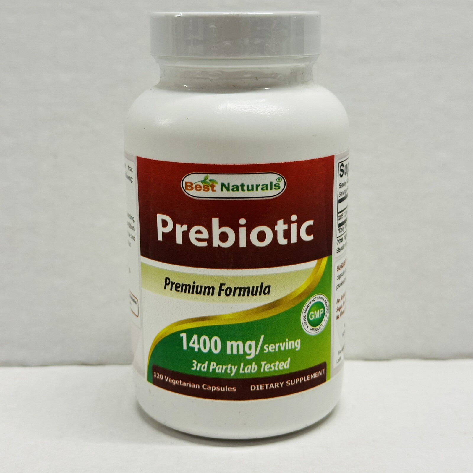 Best Naturals Prebiotics Fiber XOS 1400mg/ Serving 120 Vegetarian Capsules